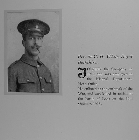 White C H Pte Royal Berkshire Regiment
