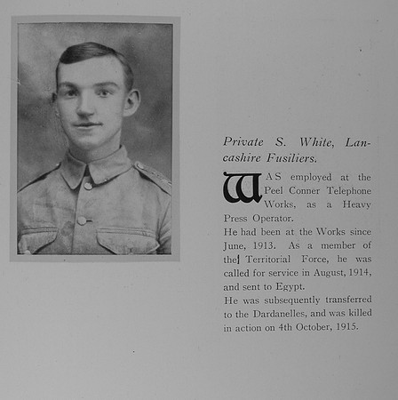 White S Pte 1906 Lancashire Fusiliers