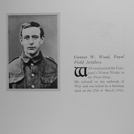 Wood W Gnr Royal Field Artillery