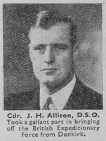 Allison J H Cdr DSO Royal Navy