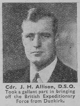 Allison J H Cdr DSO Royal Navy