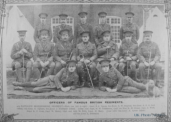 Bedfordshire Regiment 4th Battalion Officers