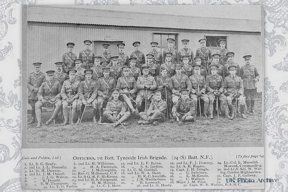 Northumberland Fusiliers 24th Battalion Officers