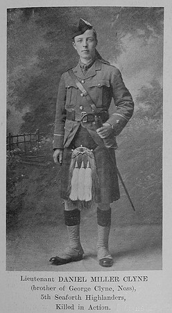 Clyne D M Lt 5th Seaforth Highlanders The Sword Of The North Highland Memories Of The Great War - Dugald MacEchern