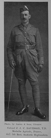 Davidson J J C Col 5th Seaforth Highlanders The Sword Of The North Highland Memories Of The Great War - Dugald MacEchern