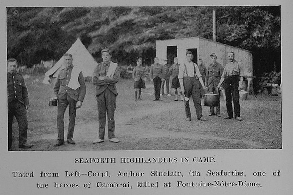 4th Seaforth Highlanders In Camp