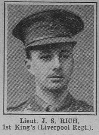 Rich J S Lt 1st KLR The War Illustrated 25th Jun 1915