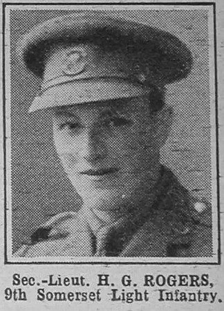 Rogers H G 2nd Lt 9th Somerset LI The War Illustrated 7th Aug 1918