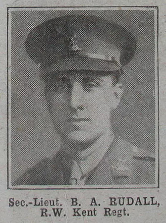 Rudall B A 2nd Lt R West Kent Regt The War Illustrated