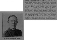 Sadd R D Pte 5545 2nd Honourable Artillery Company Obit De Ruvignys Roll Of Honour Vol 3