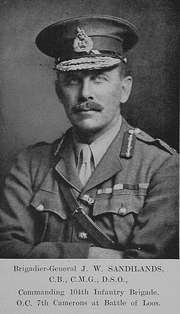 Sandilands J W Brig Gen CB CMG DSO 7th Cameron Highlanders The Sword Of The North Highland Memories Of The Great War - Dugald MacEchern