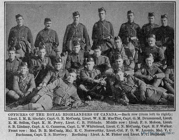 Royal Highlanders Of Canada Officers