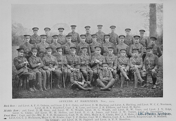Notts Derby Regiment 8th Battalion Officers