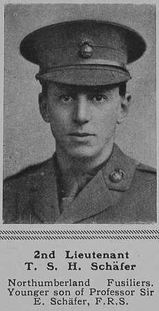 Schafer T S H 2nd Lt 13th Northumberland Fusiliers The Sphere 25th May 1918