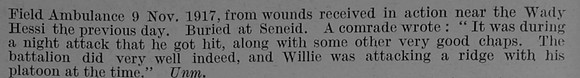 Scott W P Lt 5th Highland Light Infantry Obit Part 2 De Ruvignys Roll Of Honour Vol 3