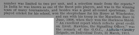 Hawkins L H Lt 1st Attd 6th Dragoon Guards Obit Part 4