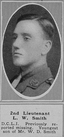 Smith L W 2nd Lt 5th Duke Of Cornwall's Light Infantry The Sphere 25th Jan 1919
