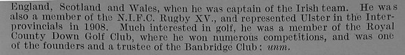 Smyth E F Major MC 11th Royal Irish Rifles Obit Part 2 De Ruvignys Roll Of Honour Vol 3