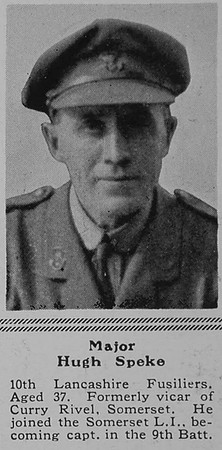 Speke H Major 10th Lancashire Fusiliers The Sphere 25th Sep 1915
