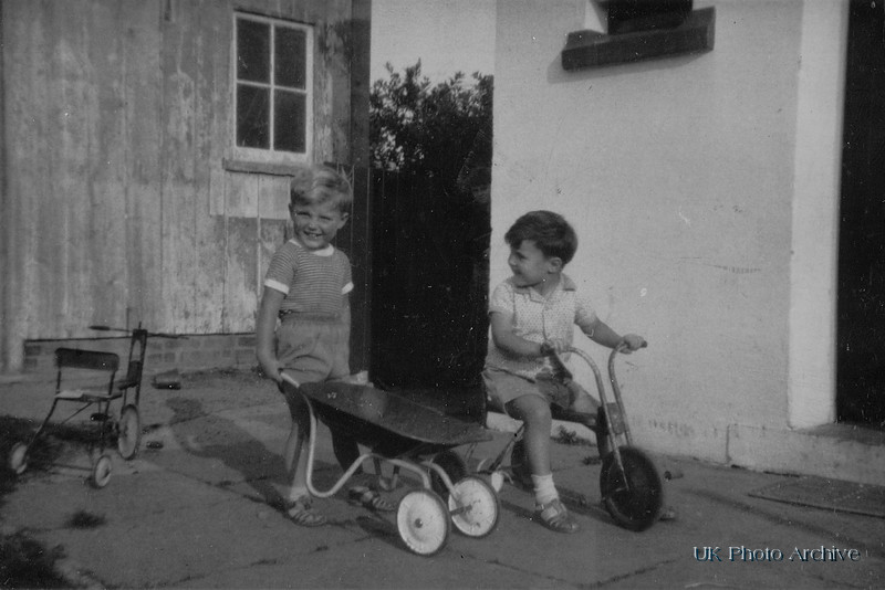 Boys Playing With Their Toys 1950s