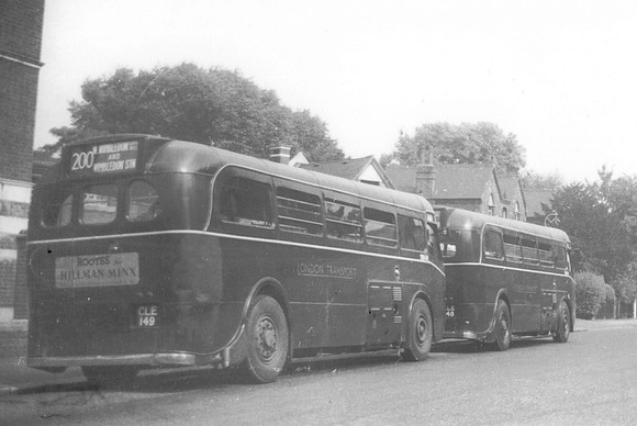 Bus 200 To Wimbledon Station CLE 149 1930s