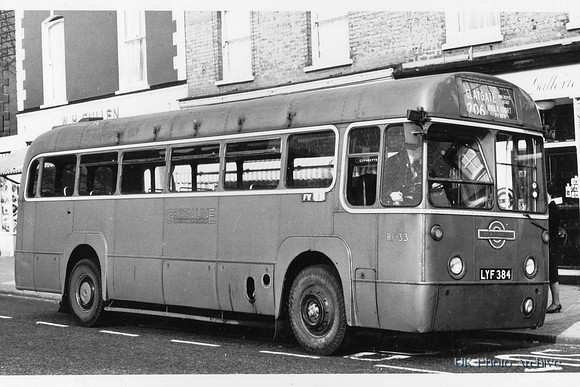 Green Line RF33 LYF 384 206 To Claygate 1960s