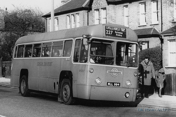 London Transport RF357 MLL 994 227 Route Beckenham 1968