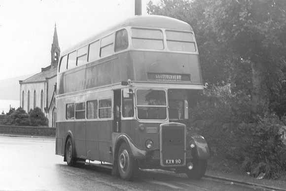 RTL 740  KXW 90 Garelochhead Coach Services Garelochhead 1960s
