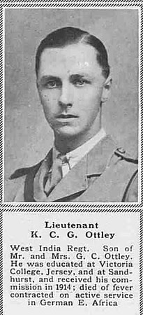 Ottley K C G Lt West India Regiment The Sphere 27th January 1917