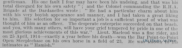 MacLeod A R Lt Royal Horse Artillery Obit Part 3
