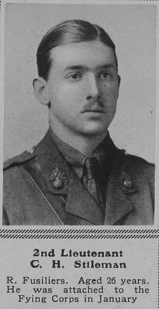 Stileman C H 2nd Lt Royal Flying Corps The Sphere 15th Apr 1916