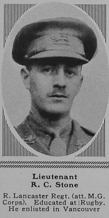 Stone R C Lt MGC The Sphere 30th June 1917