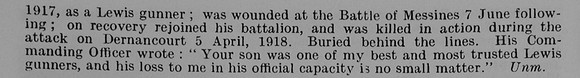 Michie W A Pte 45th Australian Imperial Force Obit Part 2 De Ruvignys Roll Of Honour Vol 5