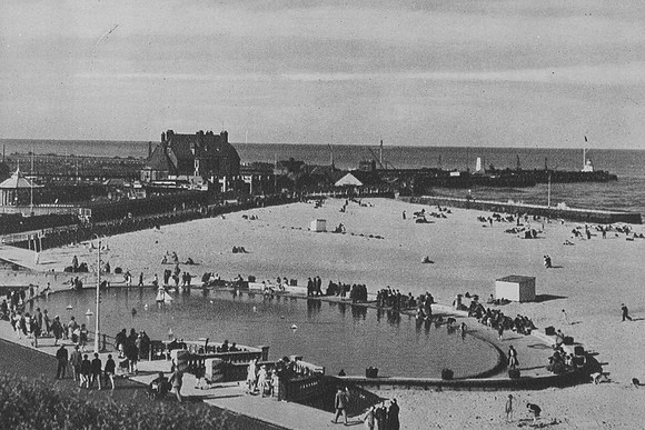 The Yacht Pond And Sands Gorleston Norfolk 1930s