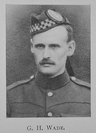Wade G H Captain 7th And 1st Argyll And Sutherland Highlanders