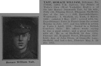 Tait H W Rfn 270096 6th West Yorkshire Regiment (Prince of Wales's Own) Obit De Ruvignys Roll Of Honour Vol 3