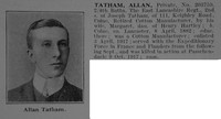Tatham A Pte 203759 4th East Lancs Regiment Obit De Ruvignys Roll Of Honour Vol 3