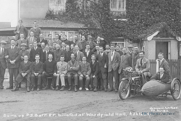 Royal Fusiliers 21st Btn 4th Public Schools At Woodfield Hall Ashtead