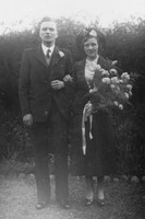 A 1940s Bride And Groom
