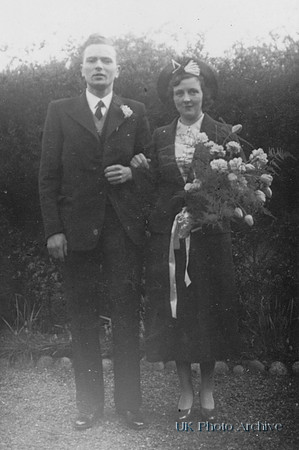 A 1940s Bride And Groom