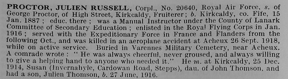 Proctor J R Cpl 20640 Royal Air Force