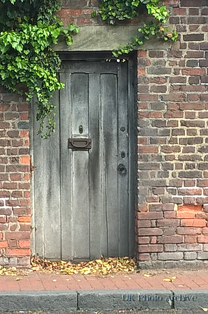 Old Door To Honeywood House Garden Pound Street Carshalton