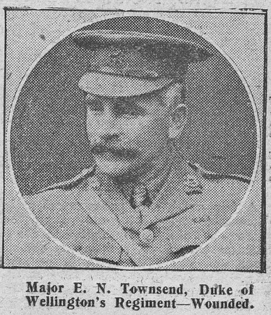 Townsend E N Major West Riding Regiment he Graphic 5th Sep 1914
