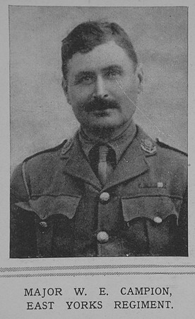 Campion W E Major East Yorkshire Regiment The Illustrated London News 14th Nov 1914