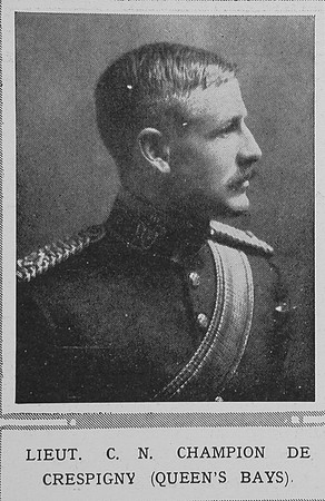 Champion de Crespigny C N Lt 2nd Dragoon Guards The Illustrated London News 5th Sep 1914