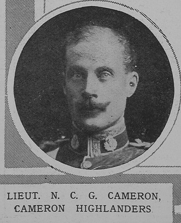 Cameron N C G Lt Cameron Highlanders The Illustrated London News 24th Oct 1914