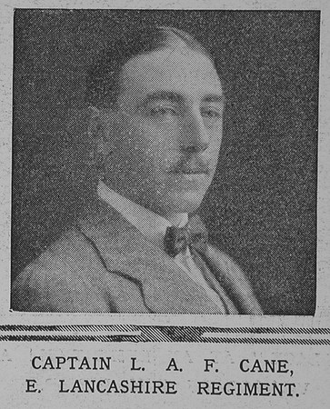 Cane L A F Captain East Lancs Regiment The Illustrated London News 12th Dec 1914