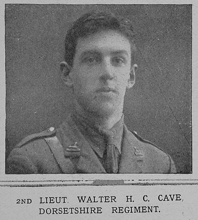 Cave W H C 2nd Lt 1st Dorset Regiment The Illustrated London News 17th April 1915