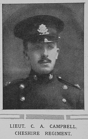 Campbell C A Lt Cheshire Regiment The Illustrated London News 10th Oct 1914