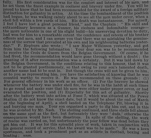 Thomas C V 2nd Lt Royal Field Artillery Obit Part 2 De Ruvignys Roll Of Honour Vol 4